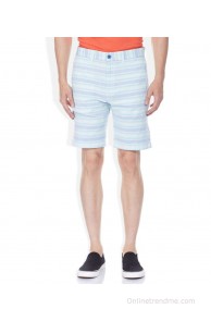 United Colors Of Benetton Blue Cotton Shorts